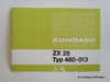Bedienungsanleitung Zündapp ZX 25, Betriebsanleitung