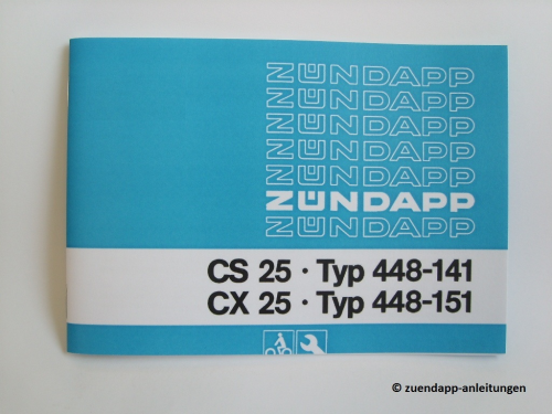 Bedienungsanleitung Zündapp CS 25, CX 25, Handbuch
