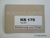 Bedienungsanleitung Zündapp KS 175, KS175, Typ 521-50