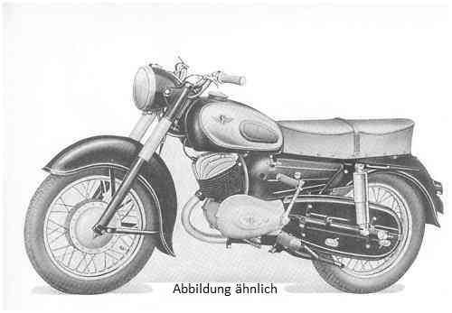 Zündapp Ersatzteilkatalog Motorrad 175 S, ab Fahrgestellnr. 905001