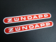 ZÜNDAPP original Aufkleber vom Hersteller Bentlage (Zündapp Erstausrüster Made in Germany)
