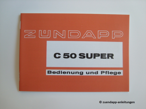 Bedienungsanleitung Zündapp C 50 Super, Handbuch 441-01 L1